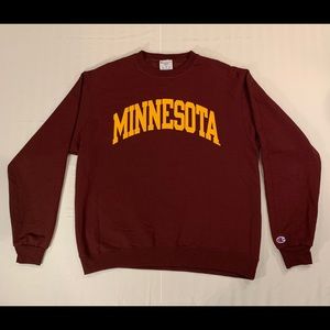 Embroidered Minnesota Gophers Champion Crewneck L